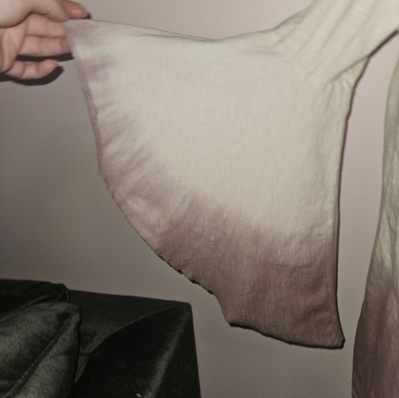 Pink Blush Boho Ombre Blouse - Size Small - Picture 3 of 8